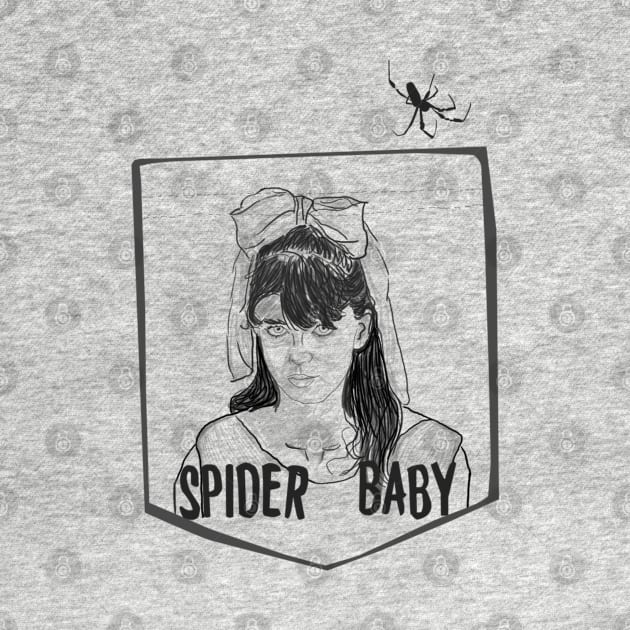 Spider Baby Pocket Tee by attackofthegiantants